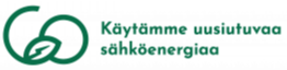 Käytämme uusiutuvaa energiaa